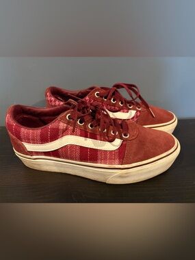 Vans Ward Platform sneakers shoes in a plaid mix port colorway size 8